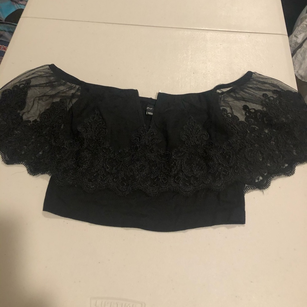 Windsor Black Crop Top